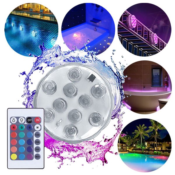 WASSERDICHTE LED-LICHTER (4 Stück)- Poollights