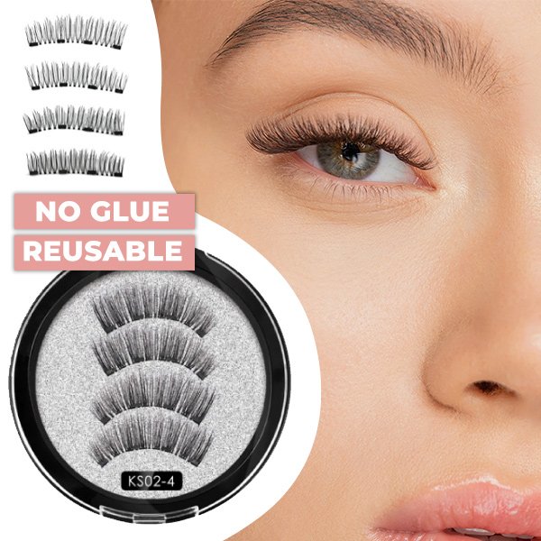 3D magnetische, wiederverwendbare, kleberfreie wimpern