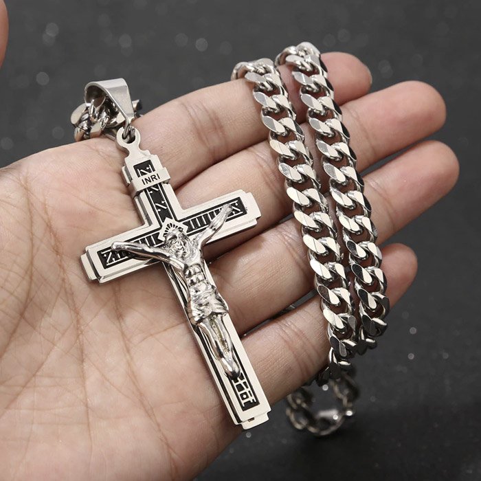 Halskette mit Jesus - Cross Necklace