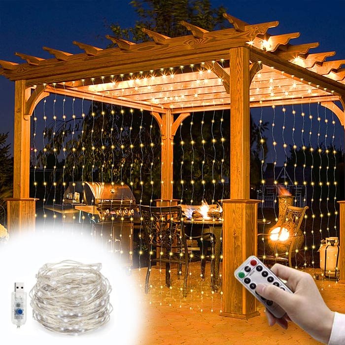 LED Vorhangleuchte 3x3m - Curtainlight