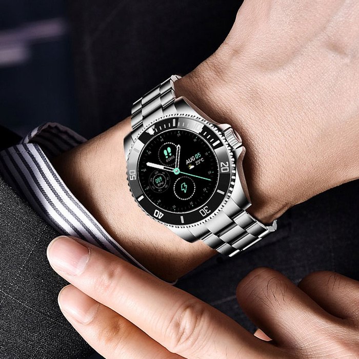 Smartuhr aus Edelstahl für Herren - Smarty