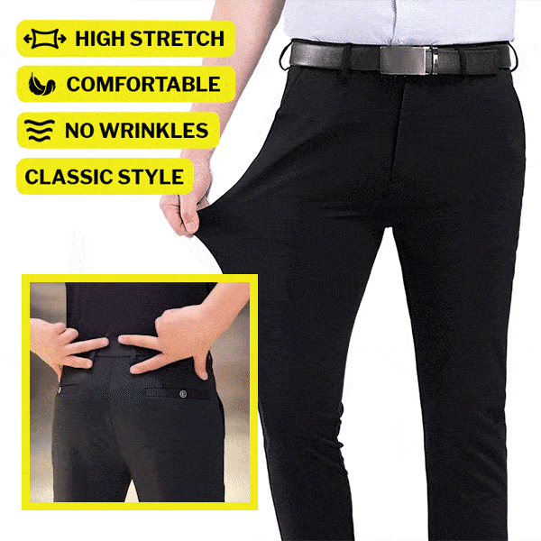 Elastische elegante Herrenhose - Stretchpants