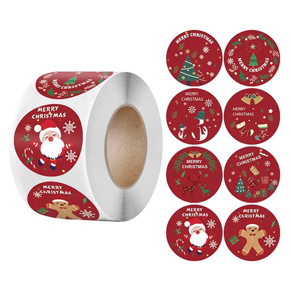 Weihnachtsaufkleber (500 + 500 aufkleber) - Christy