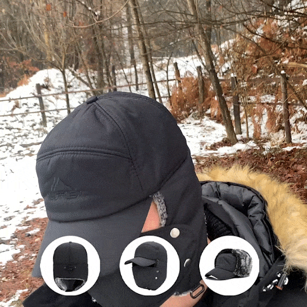 Warme Wintermütze mit Ohrenklappen  - Eskimo