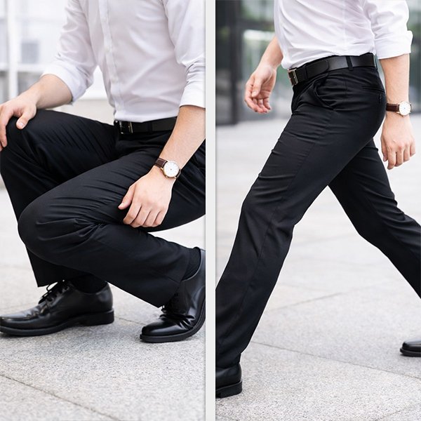 Herren-Stretch-Anzughose – Stretchpants (No-Iron Fit)