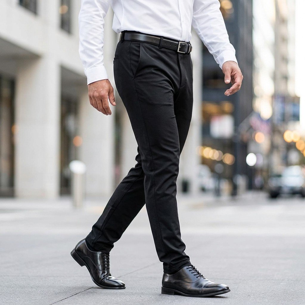 Herren-Stretch-Anzughose – Stretchpants (No-Iron Fit)